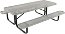 Coated Outdoor Furniture Heavy-Duty Portable Outdoor Kids Table, Punched Steel Kids Picnic Table, Commercial-Grade Picnic Table, Made in America (6ft Rectangular, Childrens, Textured Grey) by GreenHaven Gardens