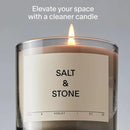 SALT & STONE Scented Candle for Women & Men | Hand-Poured, Aromatic & Fragrant | Coconut & Soy Blend Wax | 100% Cotton Wick | Long-Lasting 50 Hour Burn Time (8.5 oz) (Fig & Violet) by CozyNest Decor