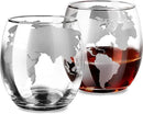Whiskey Glass for Men, Whiskey Globe Glass for Liquor, Bourbon, Vodka, Cocktails, Scotch liquor Father's Day Anniversary Unique Gifts - 310ml Gifts for Men, 2 pcs by CozyNest Decor