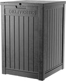 DRATO 48 Gallon Package Delivery Box, Large Lockable Storage Box, Double-Wall Resin Outdoor Package Delivery and Waterproof Deck Box for Porch, Patios by GreenHaven Gardens