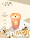 M&SENSE Tropical Spice Peach Scented Candle Home Decor, Natural Soy Wax,4.1oz 60 Hours Long Lasting Slow Burning, Aromatherapy Candle for Stress Relief by CozyNest Decor