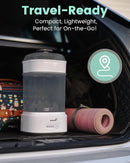 Bottle Sterilizer and Dryer, Compact Electric Steam Baby Bottle Sterilizer (Esterilizador de Biberones), Bottle Sanitizer for Baby Bottles, Pacifiers, Pump Parts Black by TinyTreasures Baby Boutique