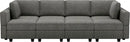 Belffin Modular Sectional Sleeper Sofa Bed Convertible Sectional Couches for Living Room. Light Grey Couch by CozyNest Decor
