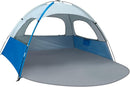 NXONE Beach Tent Sun Shade Shelter for 3/4/6 Person Person with UV Protection, Extended Floor, 3 Mesh Roll Up Windows & 8.0/8.5mm Fiberglass Rods丨Carry Bag Included by TinyTreasures Baby Boutique