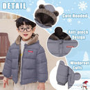 Infant Baby Winter Coat Bear Hooded Jacket Warm Fleece Snowsuit Windproof Outerwear for Toddler Boy Girl 9M-4T by TinyTreasures Baby Boutique