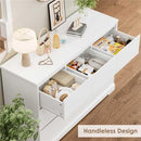 Dresser for Bedroom, Modern White Dresser, Wood Chest of Drawers Nursery Dressers, with Storage, 7 Drawer Double with Handle Free, Large Storage Organizer for Living Room,White by TinyTreasures Baby Boutique