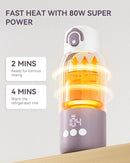 Portable Baby Bottle Warmer for Travel, Portable Milk Warmer with Fast Heating & Long Battery Life, Instant Breast Milk, Formula/Water Warmer with 12 Ounces Big Capacity, Baby Flask for Vehicle by TinyTreasures Baby Boutique