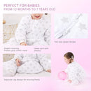 Baby Toddler Sleep Sack with Feet 2.5 TOG Winter, Wearable Blanket with Legs, Toddler Sleeping Sack Long Sleeve (Star, 6-12 Month) by TinyTreasures Baby Boutique