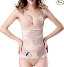 3 in 1 Postpartum Belly Band - Postpartum Belly Support Recovery Wrap, After Birth Brace, Slimming Girdles, Body Shaper Waist Shapewear, Post Surgery Pregnancy Belly Support Band (S/M, Beige) by TinyTreasures Baby Boutique
