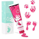 75ml Pink Baby Hand and Footprint Ink Kit, Baby Handprint Footprint Paint for Newborn Keepsake, Dog Cat Paw Print Kit, Washable, Non Toxic Acid-Free, Safe Gentle for Ideal New Mom Gifts by TinyTreasures Baby Boutique