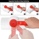 3Inch PVC Ball Valve Water Pipe Shut-off Valve Socket with Red T-Handle for Cold Water Supply lines, Irrigation Pipe fitting System(Socket x Socket), 3" PVC Water Shut-off Valves Fitting, SCH40 by GreenHaven Gardens