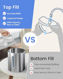 Feekaa Stainless Steel Humidifier Easy Clean, 1Gal/4L Cool Mist Humidifiers for Bedroom, Dishwasher Safe Humidifier Large Room, Humidifiers for Bedroom Baby Nursery Living Room Office, Black by TinyTreasures Baby Boutique