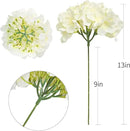 Tifuly Hydrangea Artificial Flowers with Stems 12pcs Fake Hydrangea Silk Flowers Faux Hydrangea Flowers Heads for Wedding Centerpiece Home Party Baby Shower Decor（Off White） by CozyNest Decor