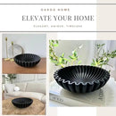 OAKOA Concrete Black Decorative Bowl for Home Decor - Black Bowl Decor - Modern Coffee Table Key Bowl for Entryway Table by CozyNest Decor