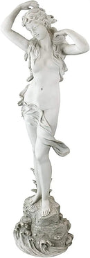 Design Toscano Spring Awakening Classic Woman Garden Statue, 14 inches wide, 40 inches tall, Cast Stone Resin, Antique Stone Finish by GreenHaven Gardens
