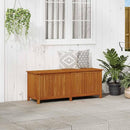 vidaXL Outdoor Storage Box, Deck Box with Gas-Lift Lid, Storage Chest with Water-Resistant Zippered Bag Inside, 59.1''x19.7''x22.8'', Solid Acacia Wood by CozyNest Decor