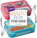Snack Container - Small Bento Lunch Box for Kids Girls Boys Toddlers | MINI Leak-proof Boxes, Baby Bentobox for Daycare, Portion Containers, BPA-Free Pink and Blue Set of 2 by TinyTreasures Baby Boutique