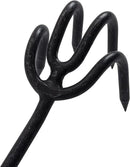 Barebones Cultivator - Weed Remover Tool - Garden Rake and Weeding Tool for Yard Work - Stainless Steel Cultivator for Raking Soil (Walnut/Black) by GreenHaven Gardens