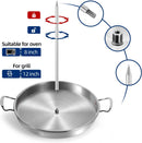 DAKOS Upgraded Thicken Stainless Vertical Skewer Griddle, Barbecue Grill Stand, Vertical Skewer Grill, Great for Tacos Al Pastor, Tacos, Whole Chicken (15.27 x 13.39 x 2.83) by GreenHaven Gardens
