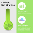 LilGadgets Connect+ Pro Wired Kids Headphones for School w/Microphone, Volume Limiting & Noise Reduction Over-Ear Headset w/Cord, SharePort Technology & SoftTouch Padding, Green Headphones for Kids by TinyTreasures Baby Boutique