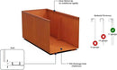60x30 Inch Corten Steel Planter Box – Extra Tall Privacy Screen Planter | 5 FT Long Heavy Duty Metal Barrier | Made in USA, Fully Assembled by GreenHaven Gardens