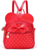 KL928 Girls Bowknot Polka Dot Cute Mini Backpack Small Daypacks Convertible Shoulder Bag Purse for Women by TinyTreasures Baby Boutique