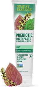 Desert Essence Prebiotic Plant-Based Whitening Toothpaste - Mint - Oral Care with Inulin, Perilla Seed & Aloe - Vegan, Fluoride Free, Non-GMO, Gluten-Free, Cruelty-Free - 6.25 oz by CozyNest Decor