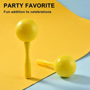 Maracas for Kids Adults, 8 Inch, Set of 2, Yellow by TinyTreasures Baby Boutique