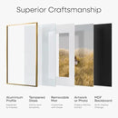 Homeforia A5 Picture Frame Bronze, High End Metal 5.8 x 8.3 Frame Matted to 4.1 x 5.8 Photo, A5 Frame with Mat A6 Art, 5.8x8.3 Poster Frames, 8.3x5.8 Display Frames, Tempered Glass, Wall Kit, Set of 1 by CozyNest Decor