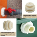 1" Female ABS Bulkhead Fitting, Plastic Water Tank Connector Adapter Fitting with Plugs for Outdoor rain Barrel Garden Hose Adapter Spigot kit Water Tank Gallon Drain Bucket(Set of 4) by GreenHaven Gardens