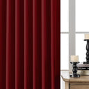 Joydeco 90 Inch Blackout Curtains for Bedroom, Thermal Insulated Black Out Curtains, Room Darkening Drapes for Living Room Window Rod Pocket Back Tab (W52 x L90 Inch, Burgundy Red) by TinyTreasures Baby Boutique
