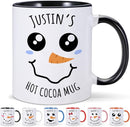 Custom Christmas Mugs Personalized Hot Cocoa Mug for Kids Snowman Hot Chocolate Mug Customized Winter Holiday Mugs 11 oz Christmas Ceramic Mug Xmas Gifts for Boys Girls Family Christmas Decorations by TinyTreasures Baby Boutique