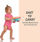 Baby Toys for 6 to 12 Months, Drum Musical Learning Infant Toys Rotating Light Up Toys for 12-18 Months, Tummy Time Toys for Baby 0-3-6-9 Months, Baby Gifts Toys 1 Year Old by TinyTreasures Baby Boutique