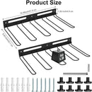 Garage Wall-Mounted Rack, Tool Storage Rack, Shed Shelf, Garden Tool Rack, Hanging Storage Rack for Yard Tools, for Suncast Shed Accessories (2-Pack) by GreenHaven Gardens