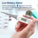 Boncare 10 Seconds Digital Thermometer for Adults and Kids - Accurate & Safe Rectal Thermometer for Baby with Fever Alarm, Oral Thermometer (Gray) by TinyTreasures Baby Boutique