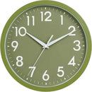 Wall Clock Analog 10 Inch Simple Silent Non Ticking Battery Operated Modern Decorative for Kitchen Office Bedroom Bathroom Living Room(Olive Green) by CozyNest Decor