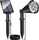 Solar Spot Lights for Ooutside Waterproof Solar Landscape Lights Dusk to Dawn, 2-in-1 Solar Spotlight Solar Powered Accent Lights for Garden Porch Walkway Patio(1 Pack) by GreenHaven Gardens