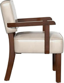 Accent Chair, PU Leather Chair for Living Room Oversized Armchair with Soft Seat and Armrests for Bedroom Dinning Reading Waiting Room (One Chair) by CozyNest Decor