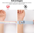 Kids Wristband Compatible with Apple AirTag, Protective Case for Air Tag GPS Tracker Holder with Nylon Bracelet, Adjustable Anti Lost Watch Band for Toddler Child Elder(2PacksRainbowA) by TinyTreasures Baby Boutique