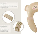 Hippypotamus Travel Potty Seat for Toddler - Folding Potty Training Seat - Portable Toilet Seat Cover for Baby & Kids (BEIGE Monkey) by TinyTreasures Baby Boutique