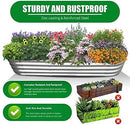 6 ft x 2 ft Raised Garden Bed Metal Elevated Planter for Vegetable Flower Herb (2pk) by GreenHaven Gardens
