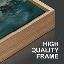 SIGNINART Large Boho Mountain Framed Canvas Wall Art Set, Nature Pine Tree Wall Painting, Abstract Foggy Forest Wall Decor, Modern Sunrise Art Prints for Bedroom Living Room and Office - 16"x24"x3 by CozyNest Decor