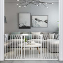 WAOWAO Baby Gate 66.93-71.61" Extra Wide Pressure Mounted Walk Through Swing Auto Close Safety White Metal Toddler Kids Child Dog Pet Puppy for Stairs,Doorways,Kitchen by TinyTreasures Baby Boutique
