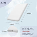 Lisara Baby Bassinet Mattress Pad, 33 x 20 Dual Sided Gel Memory Foam Mattress with Waterproof, Removable and Breathable Ice Silk Cover, Fit for Bassinet by TinyTreasures Baby Boutique