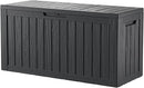 80 Gallon Outdoor Cushion Storage - Waterproof Deck Storage Box & Patio Storage Box, SpaceMax Resin Chest with Lock for Pool/Garden Tools, UV-Resistant, Onyx Black by GreenHaven Gardens