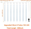 EXF 2-Pack Christmas Decorations Light Outdoor, Meteor Shower Lights 16 Tubes 384 LEDs Indoor Outdoor Rain Drop String Lights for Xmas Tree Roof (Blue) by GreenHaven Gardens