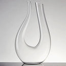 1PC Luxurious U-Shaped Crystal Glass Wine Decanter - High-End European Style, Harp Design, Red Wine, Large Capacity, Perfect for Home, Restaurant, and Household Use