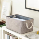 TheWarmHome Large Storage Bins- Storage Baskets for Organizing Shelves, Basket Organizer for Closet Bookshelf Dog Toy Nursery Clothes Laundry Home Organization, Fabric Storage Cubes W/Handles by TinyTreasures Baby Boutique