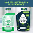 Puracy Laundry Detergent Refill - Enzyme-Powered Liquid Detergent Concentrate, Natural Laundry Detergent Seen on TikTok, Non-Toxic (Free & Clear, 48 fl oz, 192 Loads) by CozyNest Decor