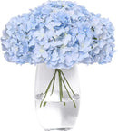 Tifuly Hydrangea Artificial Flowers -12 pcs Realistic Fake Hydrangea Silk Flowers with Stems Faux Hydrangea Flowers Heads for Office Home Party Wedding Centerpiece DIY Floral Decor(Sky Blue) by CozyNest Decor